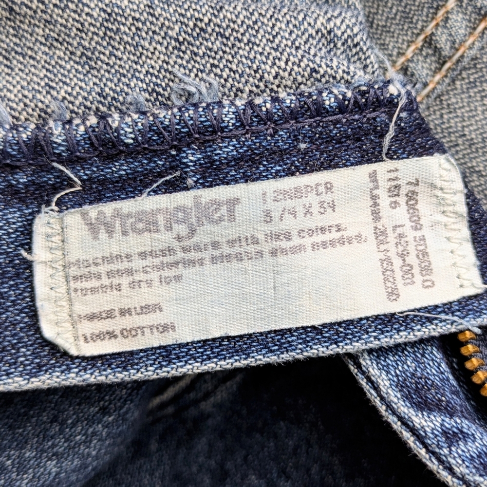 USA Vintage Wrangler Bareback Jeans High Rise Straight Leg Wedgie Western Rodeo - Picture 5 of 17